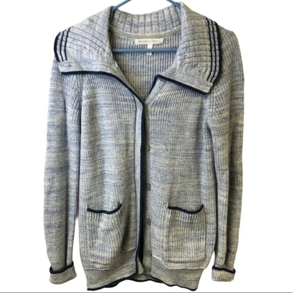 Victoria’s Secret Blue Zip Up Cardigan Sweater S - Picture 1 of 11